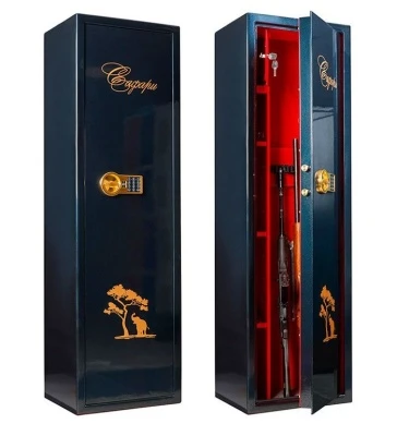Сейф оружейный Valberg Сафари EL GOLD (чёрный)